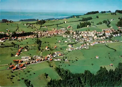AK / Ansichtskarte  Rehetobel Fliegeraufnahme mit Blick zum Gupf und Bodensee