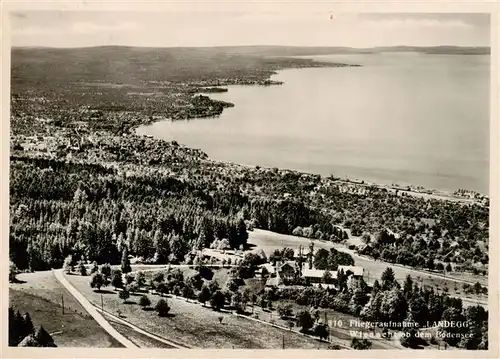 AK / Ansichtskarte  Wienacht-Tobel Fliegeraufnahme Landegg mit Bodensee