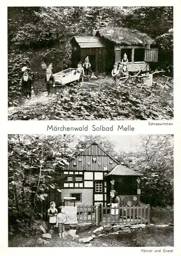 AK / Ansichtskarte 73920072 Melle__Osnabrueck Schweizerhaus Maerchenwald Solbad Melle Schneewittchen Haensel und Gretel