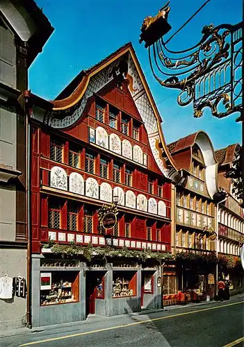 AK / Ansichtskarte  Appenzell_IR Hauptgasse Loewen Drogerie