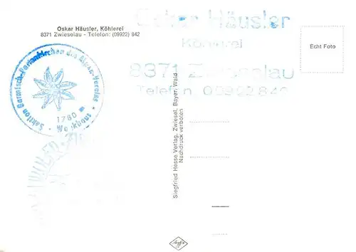AK / Ansichtskarte 73920147 Koehlerei Oskar Haeusler aelteste Koehlerei im Bayer.Wald