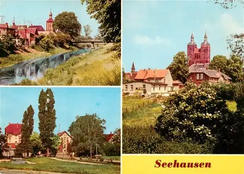 AK / Ansichtskarte  Seehausen_Altmark Aland und Beustertor Bahnhof Blick vom Koeppenberg