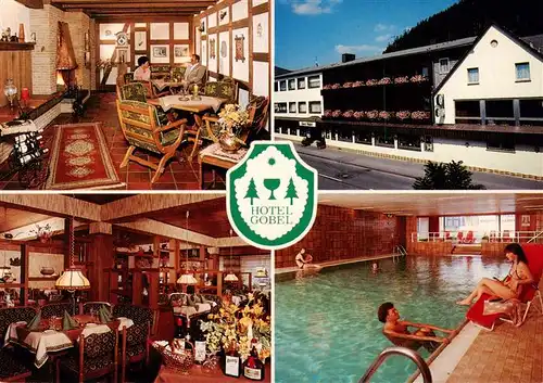 AK / Ansichtskarte  Willingen_Sauerland Hotel Goebel Gastraeume Hallenbad