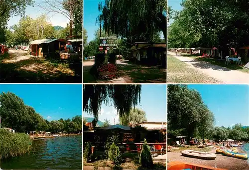 AK / Ansichtskarte  Muzzano_TI Camping TCS Piodella Teilansichten Strandpartien