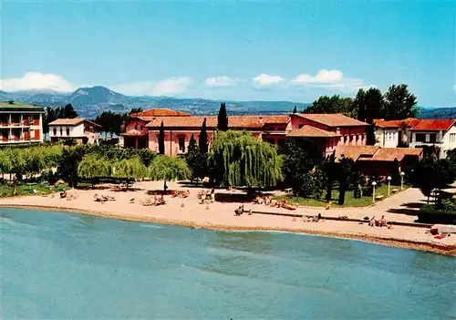 AK / Ansichtskarte  Sirmione_Lago_di_Garda Hotel La Pauel Fliegeraufnahme