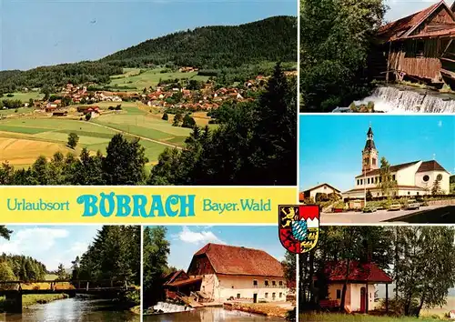 AK / Ansichtskarte 73920252 Boebrach_Bayern Panorama Stauwehr Kirche Muehle Kapelle