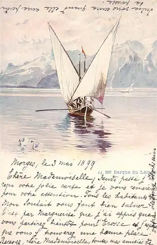 AK / Ansichtskarte  Morges_VD Barque du Leman