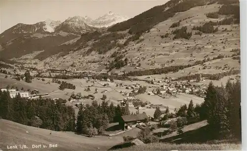 AK / Ansichtskarte  Lenk_Simmental Dorf und Bad Panorama
