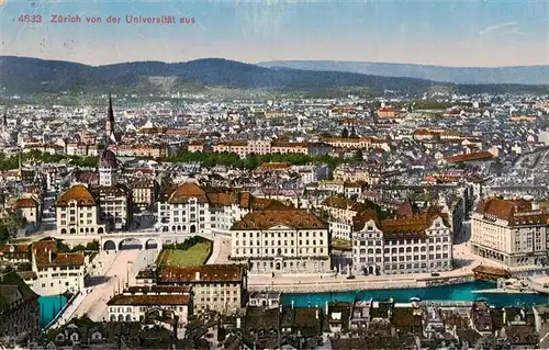 AK / Ansichtskarte  Zuerich__ZH Blick von der Universitaet