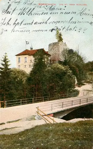 AK / Ansichtskarte  Rorschach_Bodensee_SG St Anna Schloss