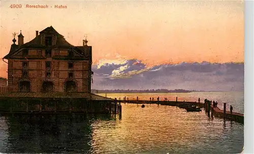 AK / Ansichtskarte  Rorschach_Bodensee_SG Hafenpartie