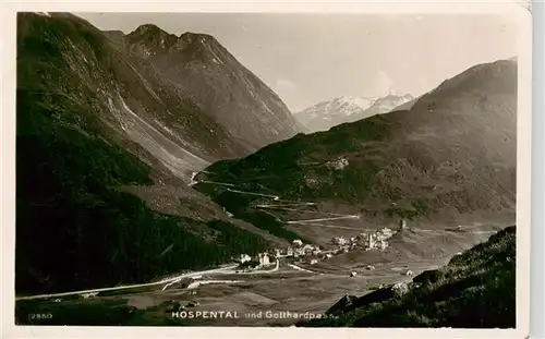 AK / Ansichtskarte  Hospental_Hospenthal_UR und Gotthardpass
