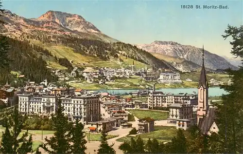 AK / Ansichtskarte  St_Moritz_Bad_GR Panorama
