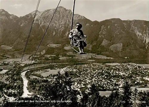 AK / Ansichtskarte  Sessellift_Chairlift_Telesiege Stadtberglift Bad Reichenhall