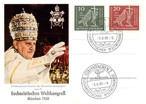 AK / Ansichtskarte 73920426 Papst_Pope_Pape Weltkongress Muenchen 