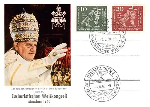 AK / Ansichtskarte  Papst_Pope_Pape Weltkongress Muenchen 