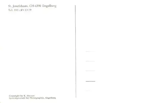 AK / Ansichtskarte  Engelberg__OW St Josefshaus