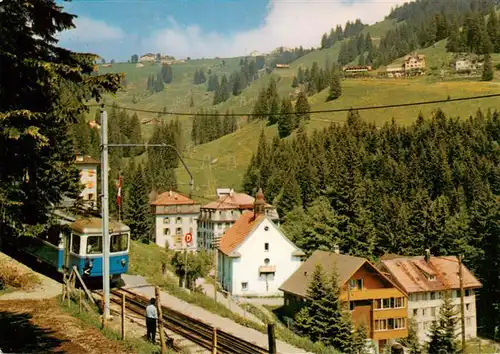 AK / Ansichtskarte  Rigi_Kloesterli mit Blick gegen Rigi Staffel und Eisenbahn