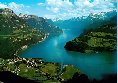 AK / Ansichtskarte  Brunnen__SZ Blick vom Urniberg mit Bristenstock Gitschen und Urirotstock