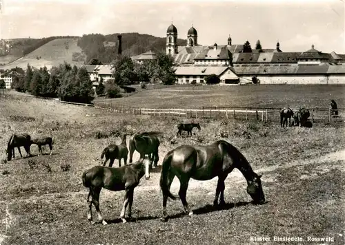 AK / Ansichtskarte  Einsiedeln__SZ Kloster Einsiedeln Rossweld