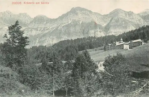 AK / Ansichtskarte  Kraezerle_1115m_Saentis_AR Panorama