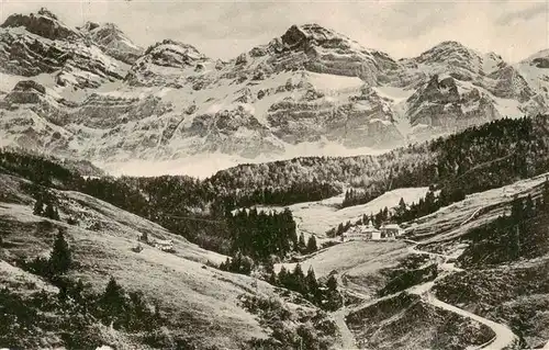 AK / Ansichtskarte  Urnaesch_AR Alpenkurhaus Kraezerli am Saentis Station Urnaesch