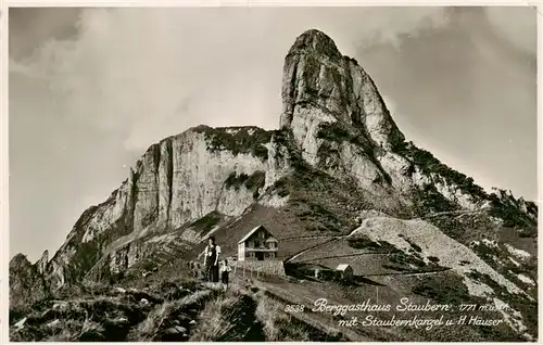 AK / Ansichtskarte  Staubern_1794m_IR Berggasthaus Staubern mit Staubernkanzel und Hohe Haeuser
