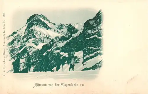 AK / Ansichtskarte  Altmann_2436m_IR Blick von der Wagenlucke