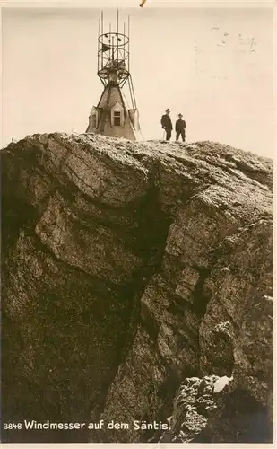 AK / Ansichtskarte  Saentis_2504m_AR Windmesser