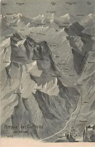 AK / Ansichtskarte  Bellinzona_TI Verrovia del Gottardo