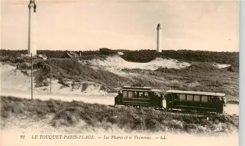 AK / Ansichtskarte  Le_Touquet-Paris-Plage_62_Pas-de-Calais Les Phares et le Tramway