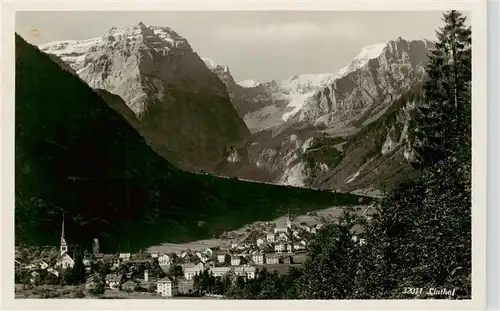 AK / Ansichtskarte  Linthal__GL Panorama Alpen Feldpost