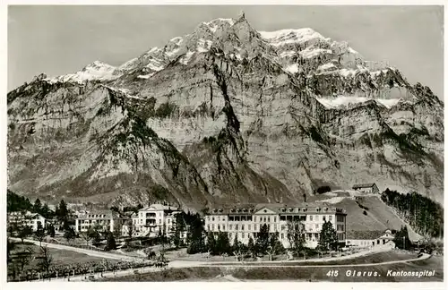 AK / Ansichtskarte  Glarus_GL Kantonsspital Alpen