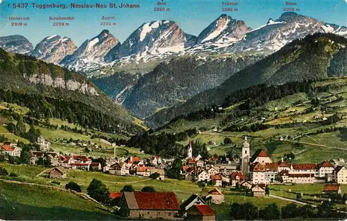 AK / Ansichtskarte  Nesslau_SG Panorama Neu St. Johann Alpen