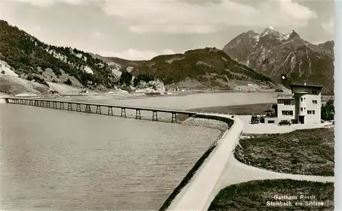 AK / Ansichtskarte  Steinbach_Sihlsee_SZ Gasthaus Roessli am Sihlsee