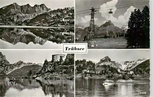 AK / Ansichtskarte  Truebsee_OW Panorama Hotel Bergbahn Wasserspiegelung Alpen