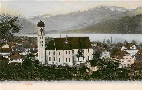 AK / Ansichtskarte  Sachseln_OW Ansicht mit Kirche