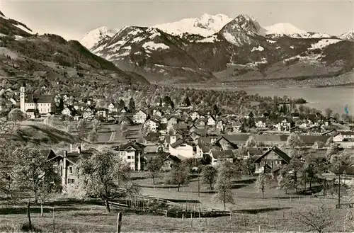 AK / Ansichtskarte  Sachseln_OW Panorama Sarnersee Alpen