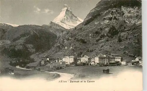 AK / Ansichtskarte  Zermatt_VS Panorama Blick gegen Matterhorn Mont Cervin