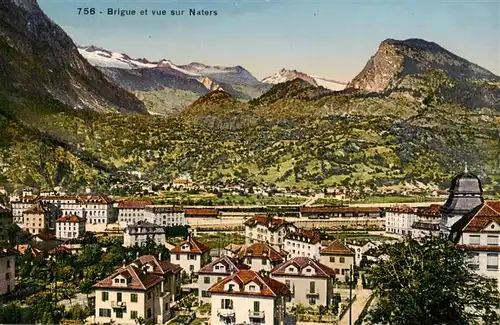 AK / Ansichtskarte  Brigue_Brig_VS Vue panoramique sur Naters