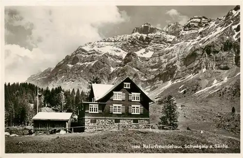 AK / Ansichtskarte  Schwaegalp_AR Naturfreundehaus Schwaegalp am Saentis