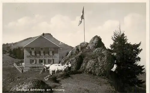 AK / Ansichtskarte  Kronberg_1663m_Appenzell_IR Gasthaus Scheidegg am Kronberg