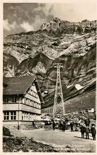 AK / Ansichtskarte  Schwaegalp_AR Restaurant und Talstation der Saentis Schwebebahn