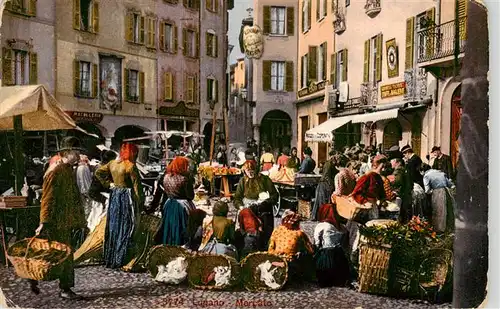 AK / Ansichtskarte Mercato Marktplatz Mercato