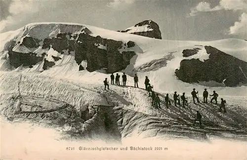 AK / Ansichtskarte Glaernischgletscher_2914m_GL und Baechistock 