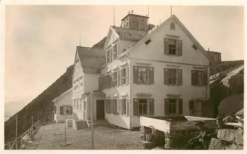 AK / Ansichtskarte Saentis_2504m_AR Saentis Hotel und Observatorium 
