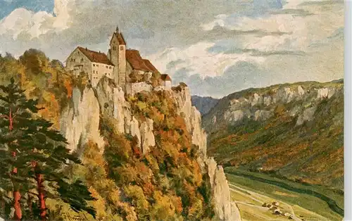 AK / Ansichtskarte Werrenwag_Werenwag_Schloss_Beuron_Donautal Schloss Werrenwag 