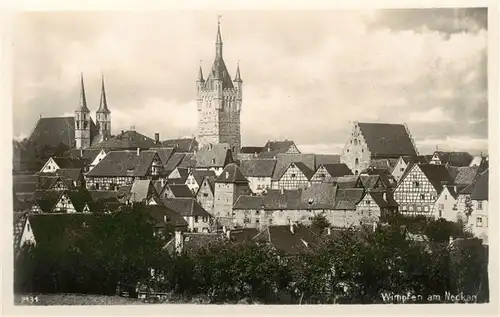 AK / Ansichtskarte Bad_Wimpfen_Neckar Stadtansicht Kirche 