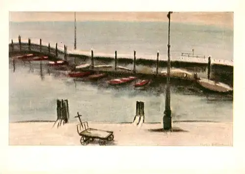 AK / Ansichtskarte Rorschach_Bodensee_SG Rorschacher Hafen Gemaelde 