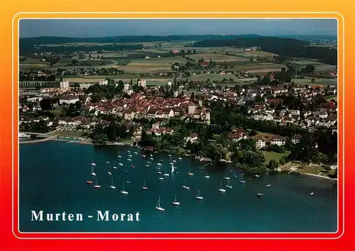 AK / Ansichtskarte Murten_Morat_FR Fliegeraufnahme 